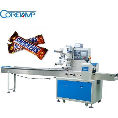 Snack Chocolate Bar Flow Wrapping Machine