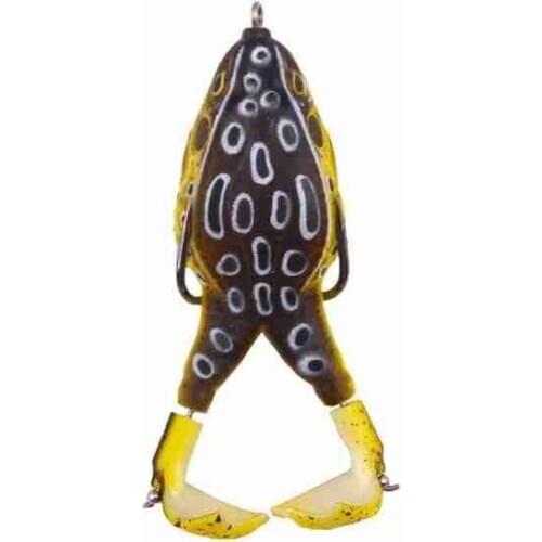 Soft bait ray frog 9cm13.6g road bait, snakehead bait, fishing artifact, double hook road bait fishing gear