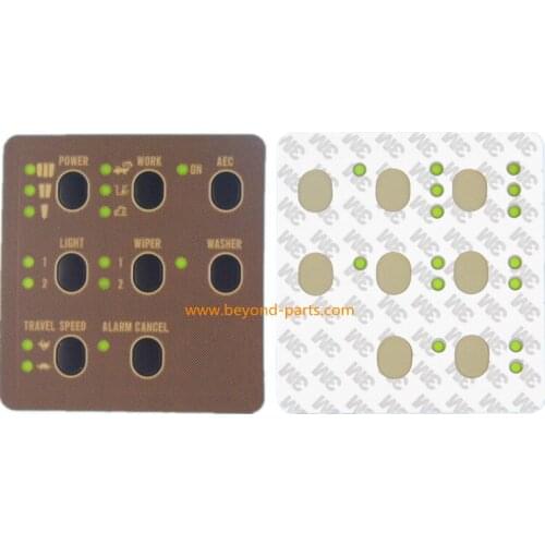 320 320A excavator monitor surface keypad sticker 7Y-5500