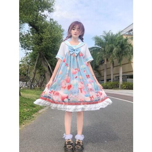 Factory Original Design Lolita Dress Grassland Op Dress Cute victorian dress gothic lolita fairy kei sweet lolita