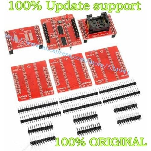 Original V3 TSOP32 TSOP40 SOP44 TSOP48 ZIF adapter kit for MiniPro TL866II Plus/TL866A/TL866CS programmer Double Pins Contact