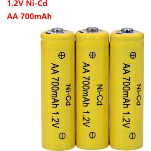 NI-CD AA Batteries 1.2v Rechargeable nicd Battery 1.2V Ni-Cd aa For Electric remote Control car Toy RC ues wholesale