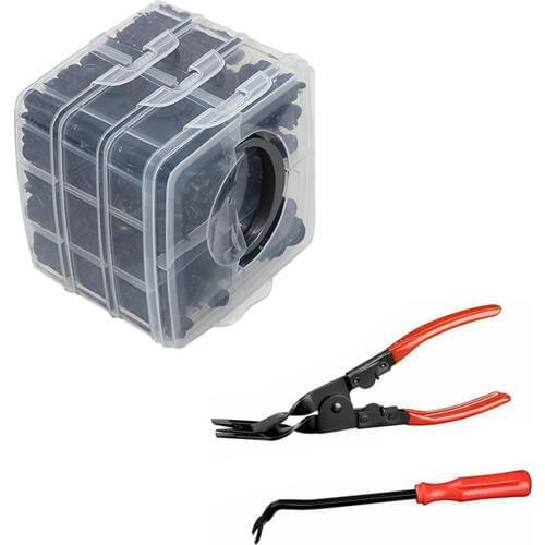 620Pcs Assorted Car Body Plastics Push Retainer Pin Rivet Fasteners Trim Moulding Clip Auto Furniture Assembly Expansion Screws