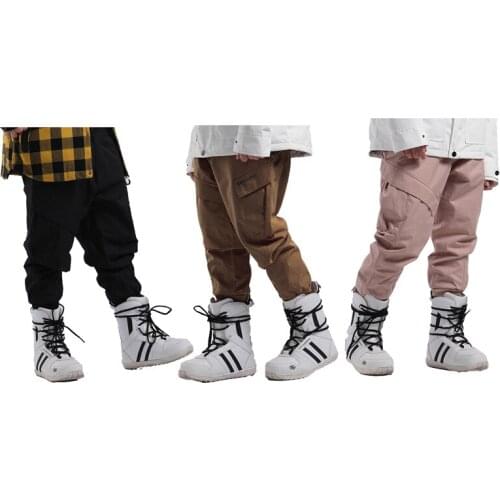 Wearabl Tooling Loose Feet Women and Men Snow Pants Winter Ice Trousers Snowboarding Clothing 15K Waterproof Ski Suit Wear Unsex