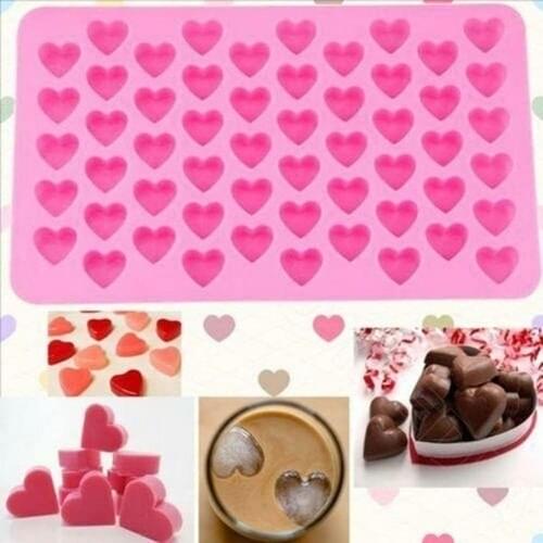 Silicone Heart Cake Chocolate Cookies Baking Mould Ice Cube Soap Mold Tray Pink Fashion Beautiful heart cake mold