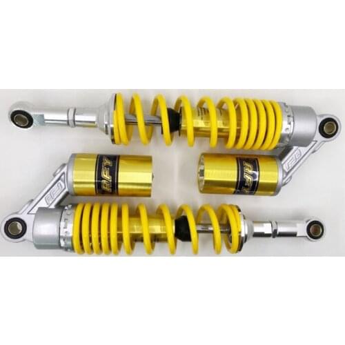 Universal 1 Pair 360mm New Motorcycle Rear Air Shock Absorber Suspension 7mm spring for honda yamaha suzuki yellow