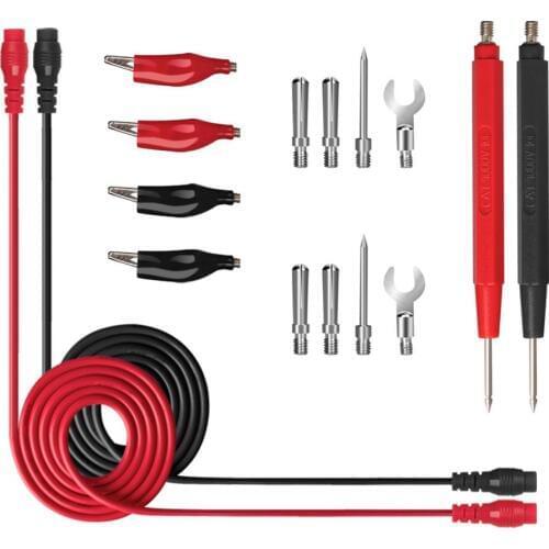 16 in 1 Universal Electrical Multimeter Test Lead Set with Alligator Clips Test Hook Test Probes Lead Professional Kit 1000V 10A