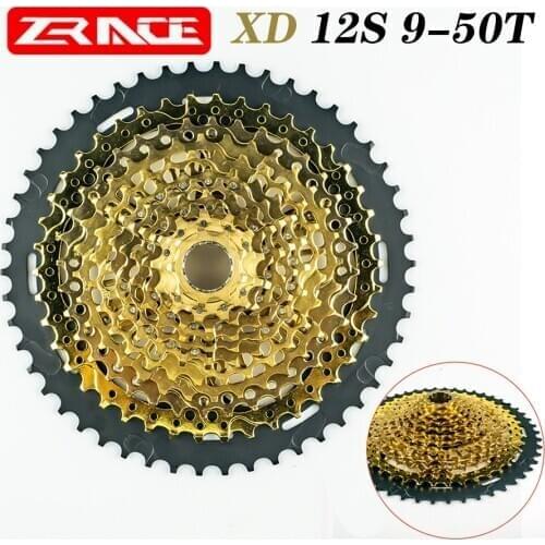 ZRACE XD MTB Mountain Bike freewheel 12 Speed 9-50T Bike Cassette Bicycle Freewheel STEEL SRAM XD freehub 12S gold bike Cassette