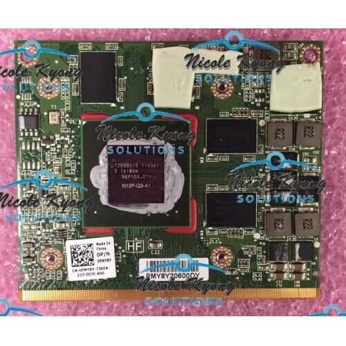 Fermi Quadro Q2000M 2000M 2G DDR3 PMY8Y N12P-Q3-A1 VGA Video Card for Dell Alienware M15X R1 R2 Precision M4600 M6600