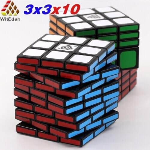 Magic Cube Puzzle WitEden 3x3x10 II Magic Puzzles WE 3*3*10 I Stickers Professional Educational Tiwsty Twist Toys Game Gifts