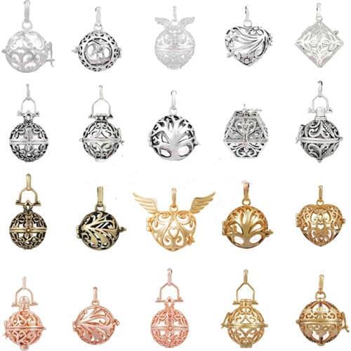 Eudora 9 Styles Harmony Bola Pendant Cage Locket Angel Caller Bola Lot Engelsrufer Aromatherapy Floating Lockets Charm Necklace