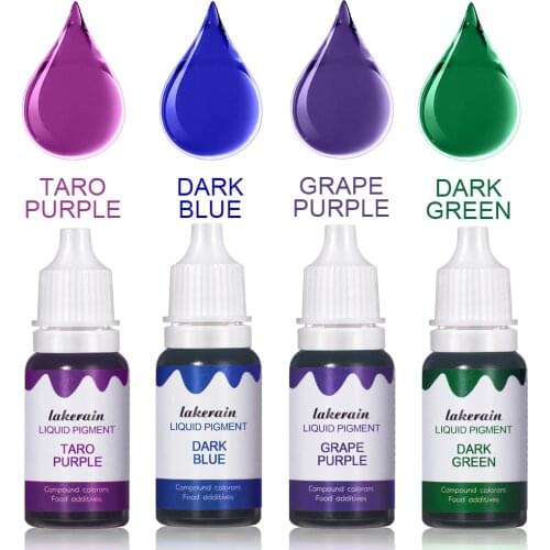 DIY Liquid Pigment for Lip Gloss 4Color/Set Pigment Dyeing Colorant Water Oil Double Use Lipglos Diy Soap Slime Candle Bake