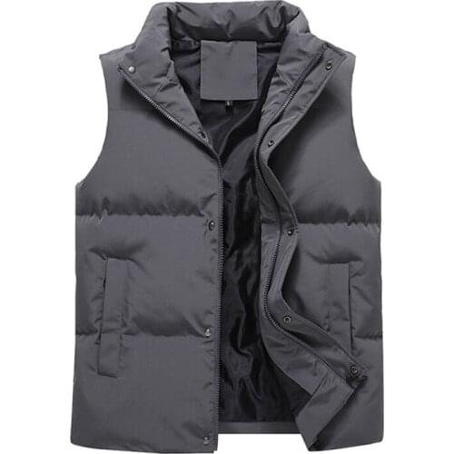 PARKLEES Mens Vest Jacket Autumn Warm Sleeveless Jackets Male Winter Casual Waistcoat Vest Plus Size Veste Homme Men Clothing