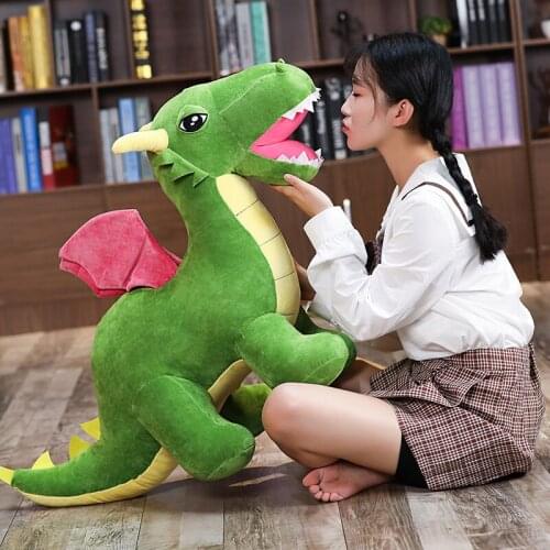 1pc 80/110cm Giant Size Pterodactyl Simulation Dinosaur Plush Toys Stuffed Soft Cartoon Dolls for Baby Kids Boys Birthday Gifts