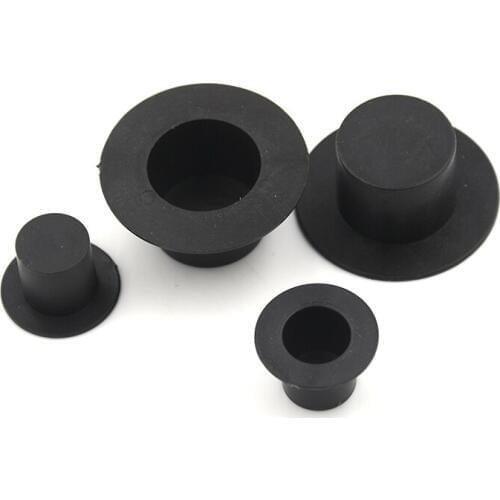 10 pcs cute Cap The Mini Clown Hat Black Plastic Small Cap Doll Ornament Craft Decoration DIY Accessories