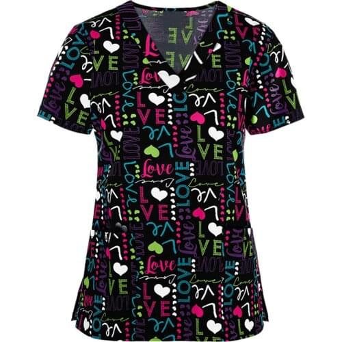 2021 t-shirt Top Women printed Korean short Sleeve T-shirt Female Base Shirt Female Working Uniform Wholesale #GH