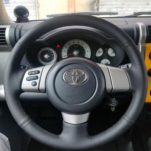 2021 New High-Quality DIY Hand Sewn Steering Wheel Cover for Toyota Fj Cruiser Accessories