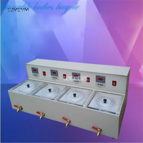 220V Water bath thermostat digital display laboratory four-hole magnetic stirring sink tank Four-temperature Testing Equipment