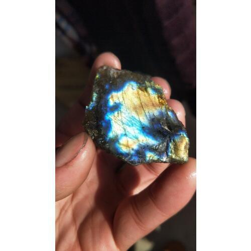3-4cm natural flash labradorite crystal mineral Christmas gift free shipping