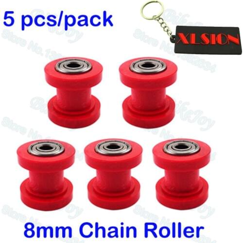 5pcs/pack ID 8mm Pulley Tensioner Chain Roller For CRF50 Atomik Thumpstar Pit Dirt Bike