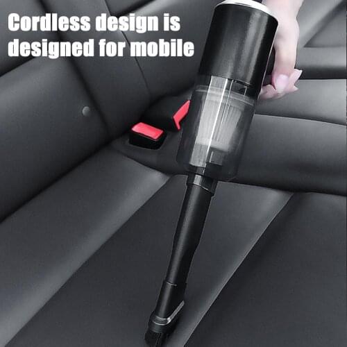 Car Wireless Vacuum Cleaner 120W 5500pa Wind Pressure Portable Handheld Vacuum Rechargeable Cordless Mini Dry Keyboard Vacuum
