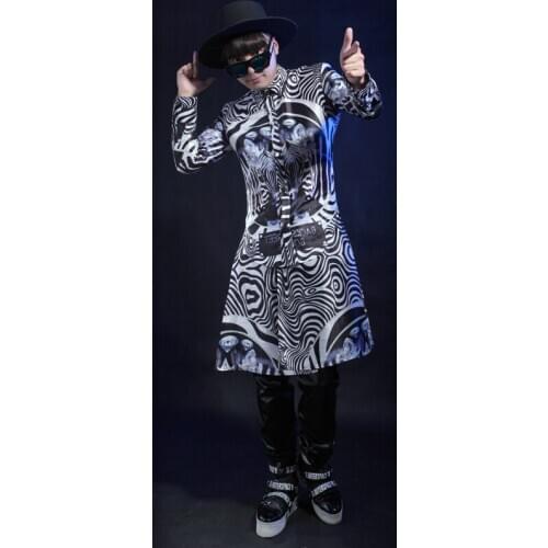 Hip Hop Dance Clothes For Men Black Singer Clothing Performance Costume Festival Wear Gogo Dance Costumes Dancer Outfit JL2458