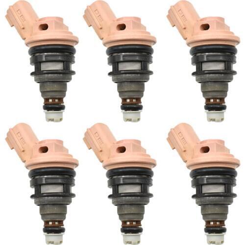 Original used 6pc Fuel Injector Nozzle for Nissan 200SX 1995-1998 for NX 1991-1993 for Sentra 1991-1999 16600-57Y01 16600-57Y00