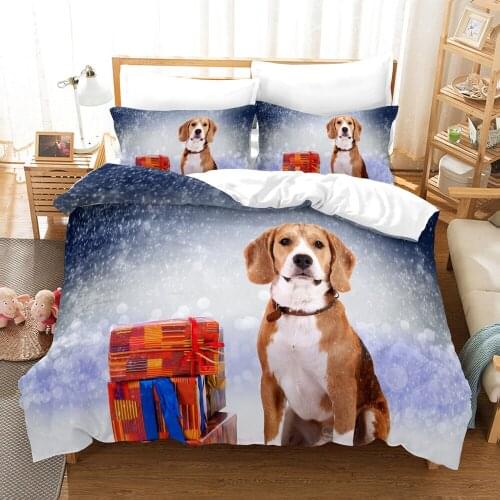 Dropshipping SINGLE only 1 Pillowcase Pattern Queen Size Bedding For Boys Duvet Cover Set Bedding Dog Swimming Water N011 gife