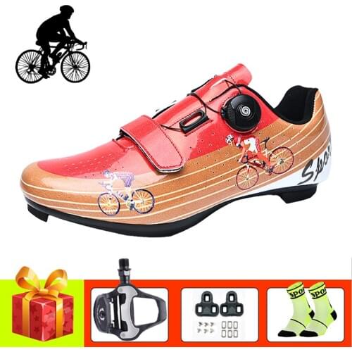 Cycling shoes road sapatilha ciclismo self-locking breathable men women Bicycle Racing sneakers ultra-light outdoor bike shoes
