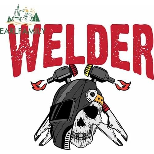 EARLFAMILY 13cm x 11.4cm For I Am A Welder Personality Car Stickers Waterproof Decal Bumper Motorcycle Creative Decoration