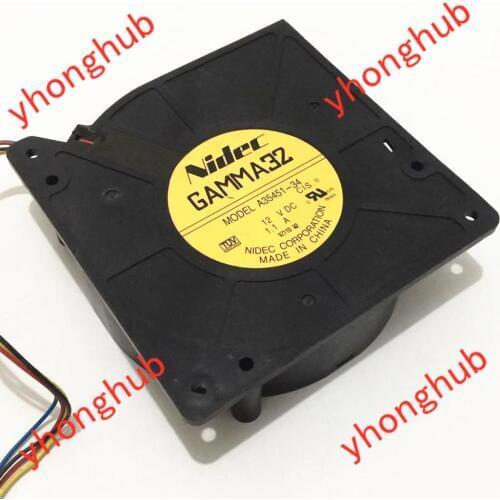 Nidec A35451-34 DC 12V 1.1A 4-Wire 120x120x32mm Server Cooling Fan
