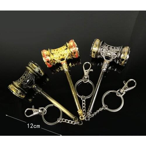 New Douluo Dragon Legend Flash Version Of Tang Sanhaotian Hammer Alloy Weapon Metal Model Ornaments