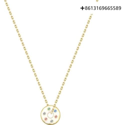 Fashion S925 silver necklace feminine temperament double-sided wear accessories clavicle chain female new trend