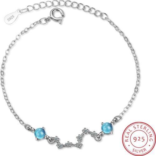 925 Sterling Silver Natural Moonstone Bracelets For Women Jewelry High Quality Big Dipper Necklaces & Pendants Fine Jewelry