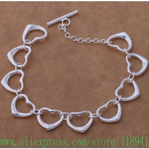 Silver Plated bracelet, Silver Plated fashion jewelry suspicious to /edjamuqa belajvsa AH190