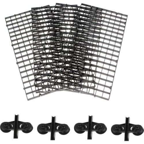 Practical 8PCS Aquarium Divider Fish Tank Divider Filter Grids Separation Grid Tray Isolation Board Grid with 16 PCS Sucker Clip