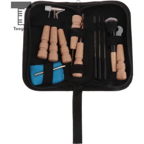 Tooyful 1 Set Guitar Bass Mandolin Banjo Care Kits Repair Clean Maintenance Tools for Luthier Guitarist DIY Tools