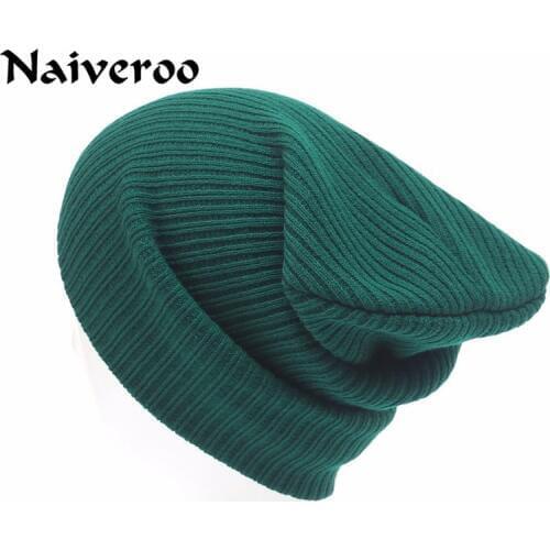 Naiveroo New Fashion Women/Men Knitting Beanie Hip-Hop Winter Warm Caps Unisex Women Feminino Bone Stretch Cap Hats S3627
