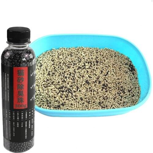 High Capacity 300g Litter Deodorant Beads Smell Removal Good Absorption Bead Shape Cat Excrement Fresh Deodorants For Kitty