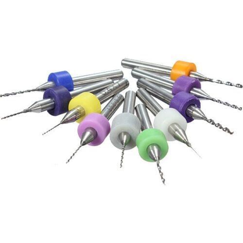 10Pcs Electronic PCB Print Circuit Board Carbide Micro Drill Bits Engraving Tool 0.3/0.4/0.5/0.6/0.7/0.8/0.9/1.0/1.1/1.2mm