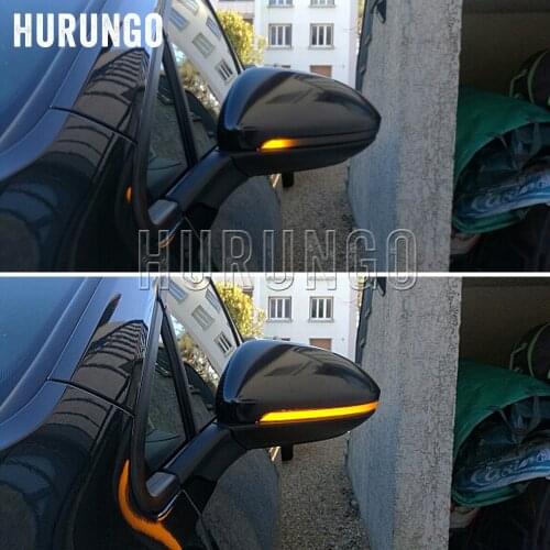2PCS For VW Golf MK7 7.5 7 GTI R GTD Dynamic Blinker LED Turn Signal For Volkswagen Rline Sportsvan Touran Side Mirror Light
