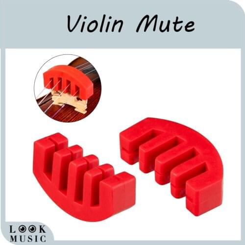 2PCS Violin Practice Mute Rubber Practice Mute Violin Mute Removable Violin