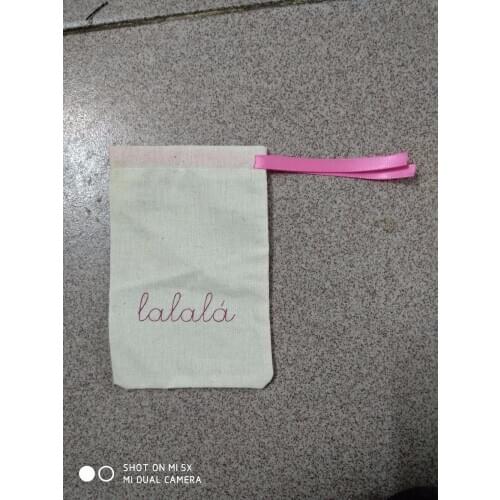 500pcs(300pcs 6*9cm, 200pcs 8*12cm) cotton jewelry pouches custom gift drawstring bags with custom logo and free shipping