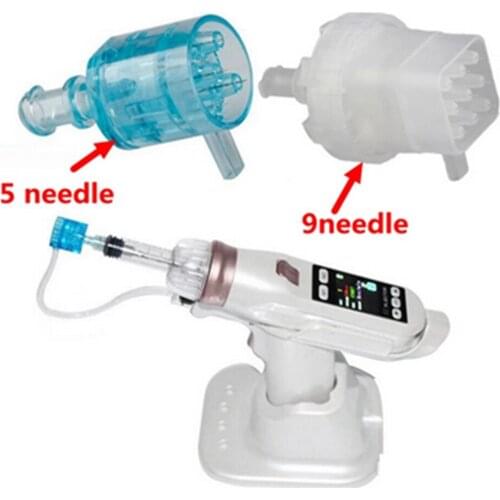 5/10Pcs 5/9 Pin Hydrolifting Gun Needle Disposable Injection Pinhead EZ Water Injector Mesotherapy Microcrystal Injection Tool