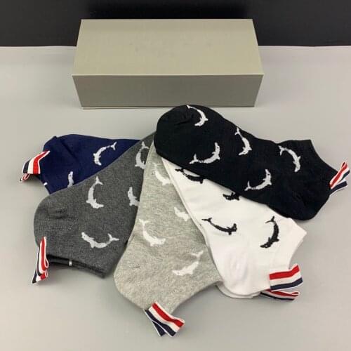 Fashion Socks 2021 Mix 6 Pairs Happy Socks Men Women HipHop Cotton Striped Boat Socks Business Casual Sports Socks dames sokken