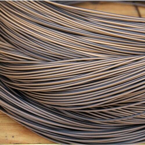 500G Coffee Gradient Round Synthetic Rattan 3MM Weaving Material Plastic Rattan For Knit And Repair Chair Table Swing Basket