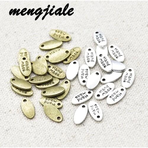 66pcs Hot Sell Metal Vintage Handmade Plate Charms Pendant Fit Jewelry Pendant Charms Makings DIY Craft