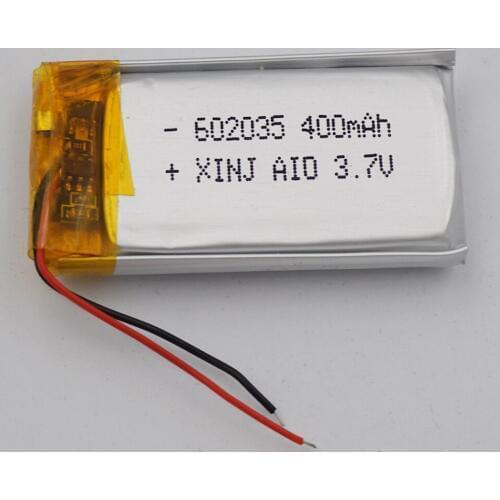XINJ 3.7V 400mAh lithium polymer battery li ion cell 602035 For MP4 E-book Telephone smart watch driving recorder DIY