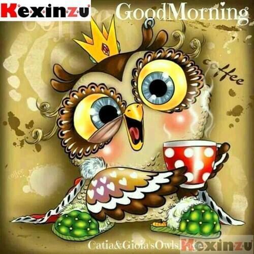 Full Square/Round 5D DIY Diamond Painting"Owl queen"3D Diamond Embroidery Kit Cross Stitch Rhinestone Mosaic Home Decor Gift Y64