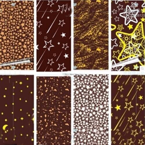 Chocolate Transfer Paper Printing Paper Mould Starry Sky Pattern DIY Cake Baking Decoration Paper